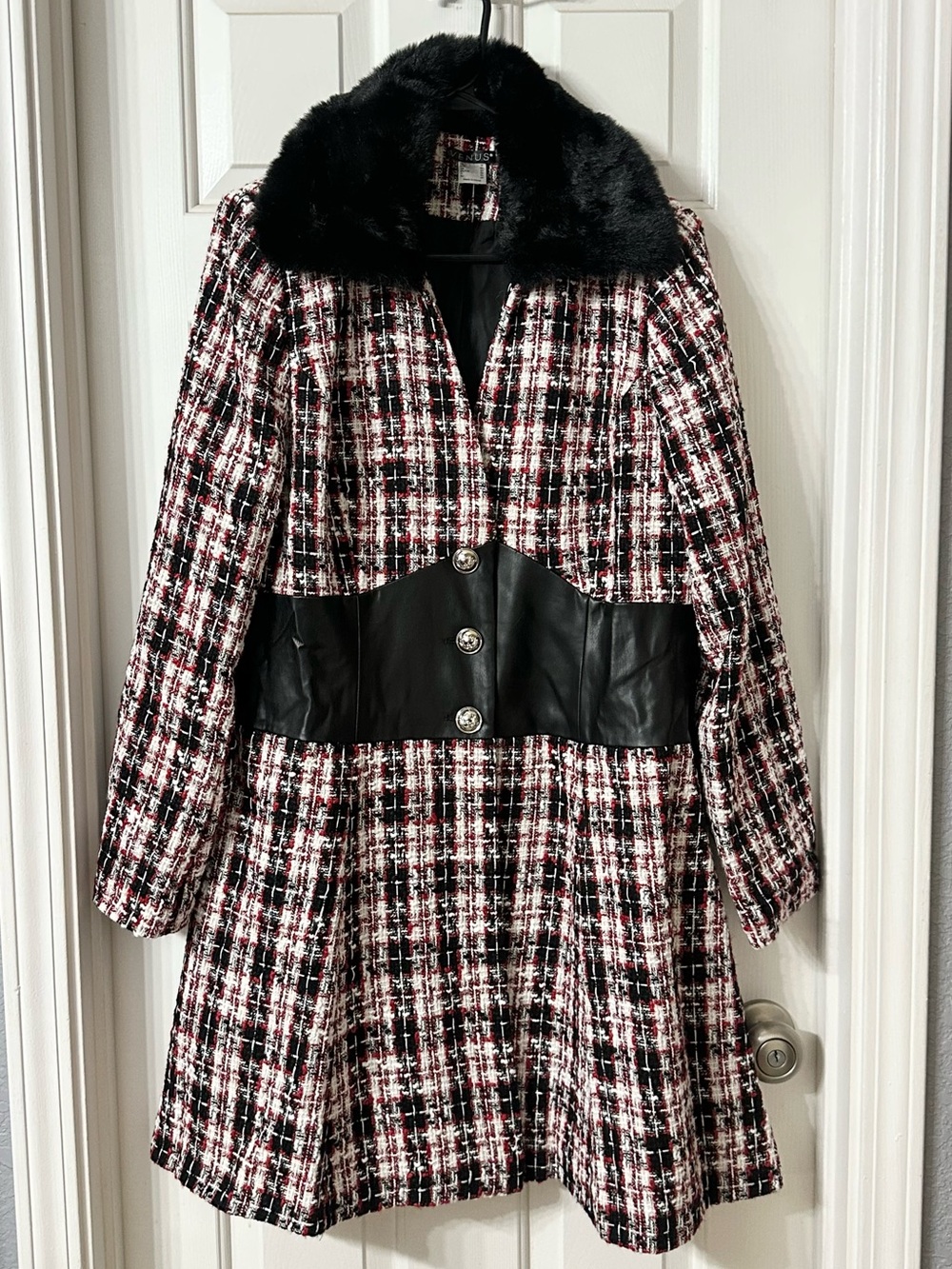 VENUS - Plaid Tweed Coat
